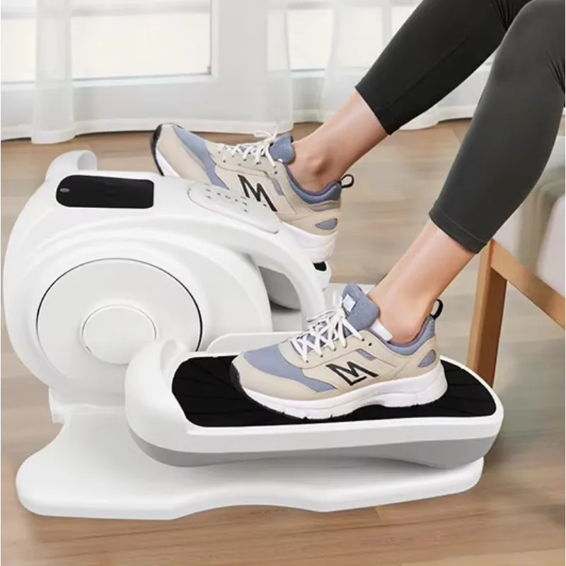 

Portable Mini Stepper with Foot Massager Home Adjustable Elliptical Pedal Exerciser