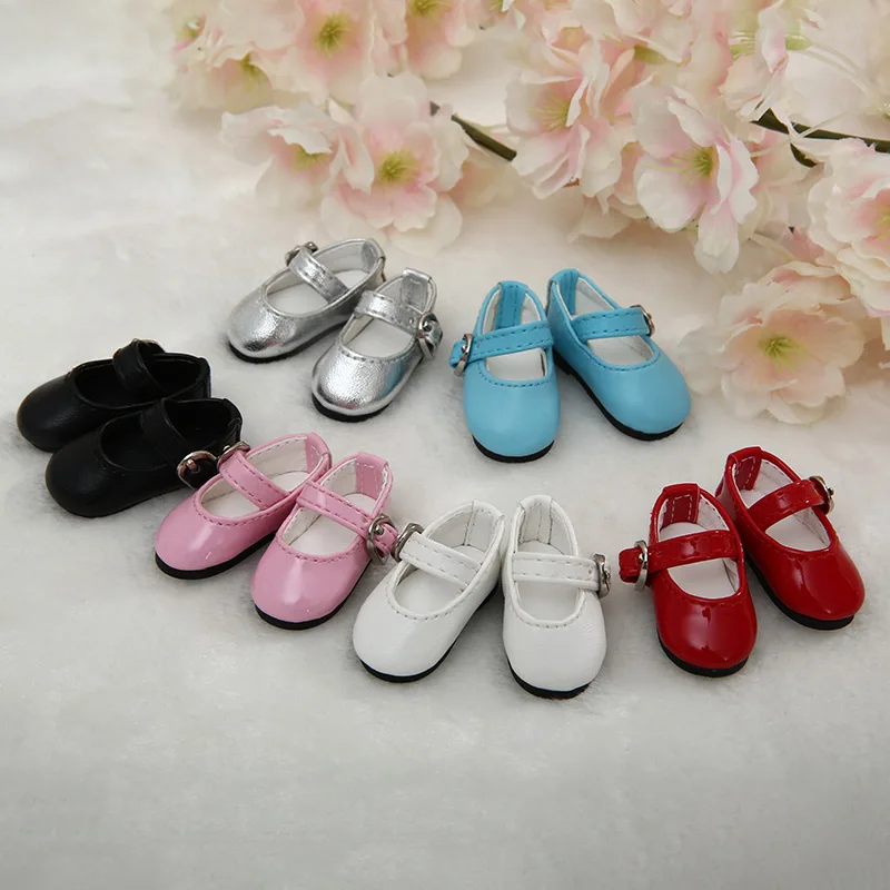 Clearance BJD Shoes 1/6 PU Leather Casual Boots Blue White Pink Red Black For Littlefee BJD Acessories