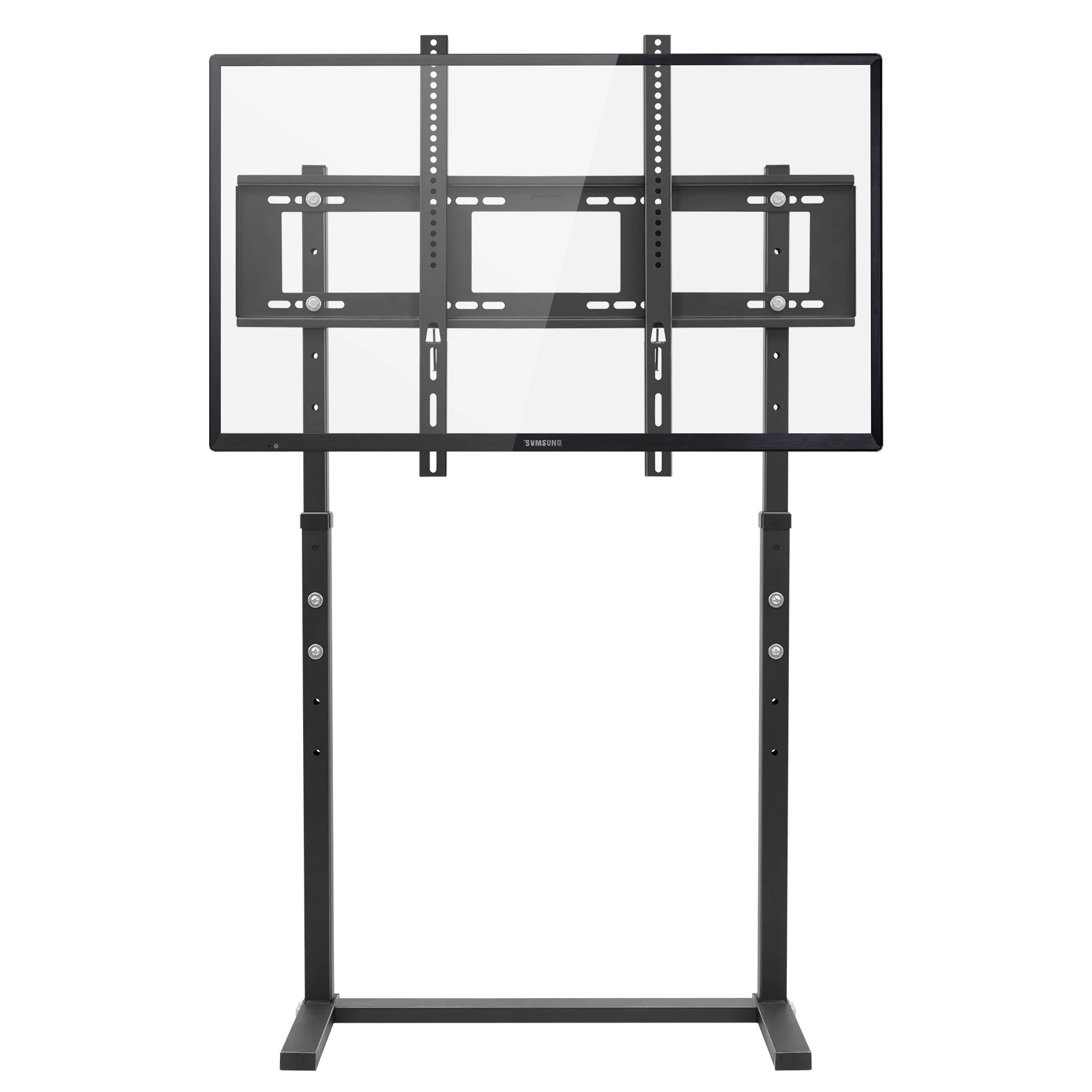 Heavy Duty TV Floor Stand Mount Adjustable Heights Free Standing for 32-100 Inches