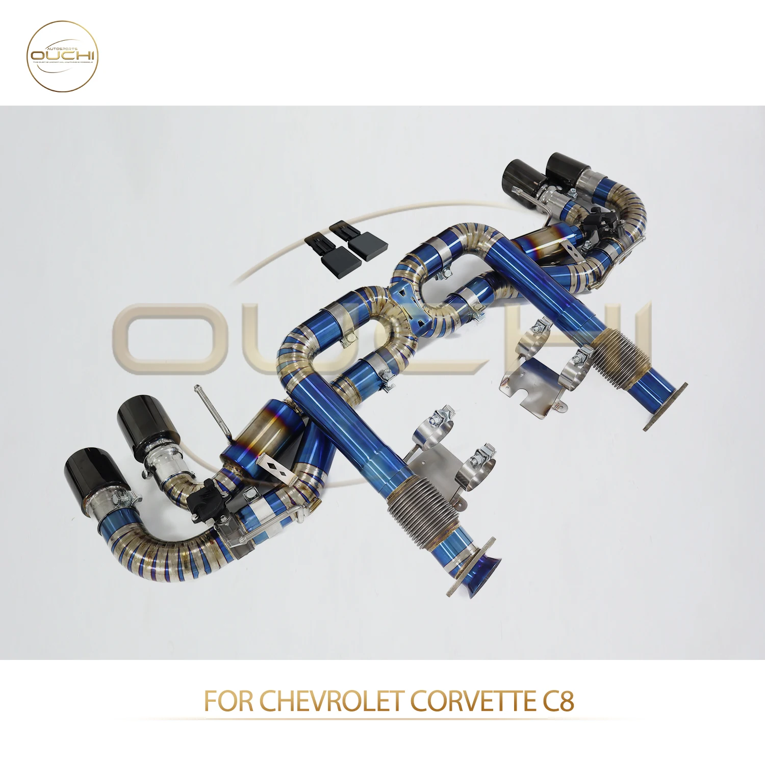 

OUCHI for Corvette C8 Ti catBack Exhaust Perfect Fit Light Weight Deep Roar Sound Perfect fit