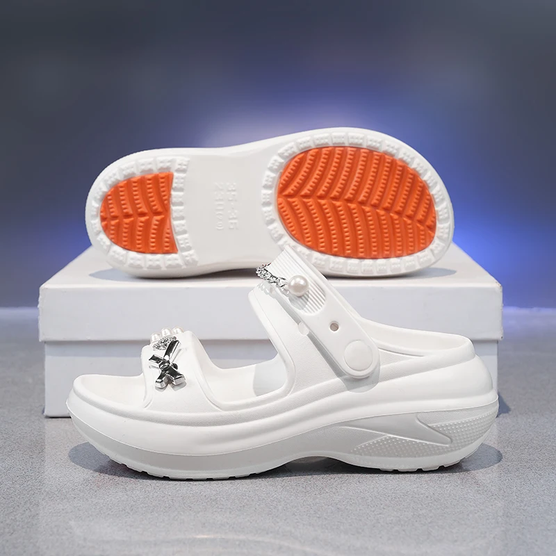 Women's Eva Platform Slides, Thick Sole Non-slip Casual Shoes_voghion.com