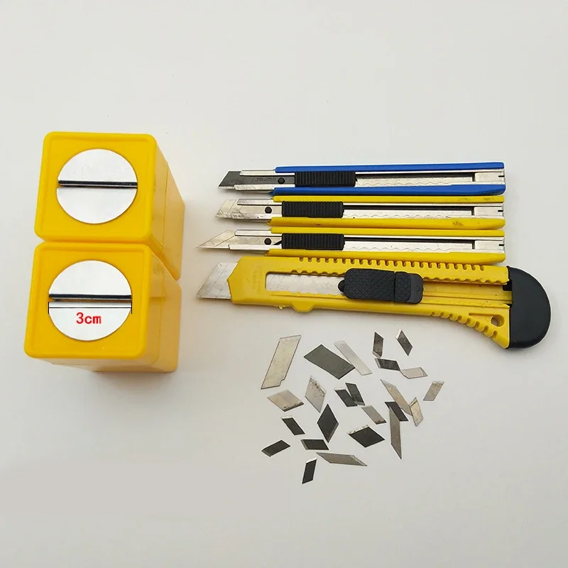 Barber Shop Blade Disposal Case Storage Box for Knife Paper Vinyl Film Wrapping Cutter Cutting barber shop accesorios