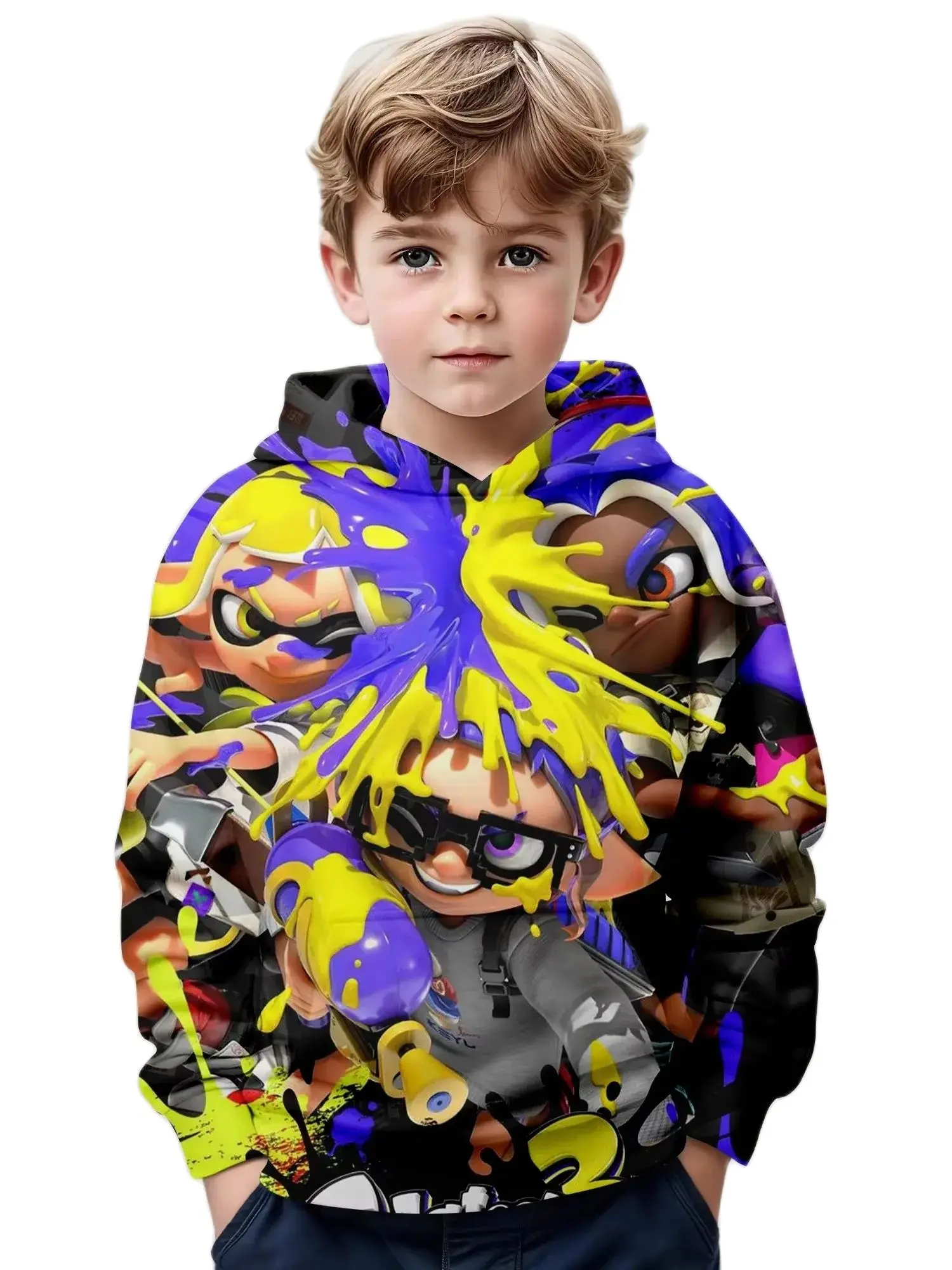 

Детская одежда, толстовки с длинными рукавами для мальчиков, одежда с 3D мультяшным принтом комиксов для мальчиков, детская весенне-осенняя одежда, повседневная детская одежда