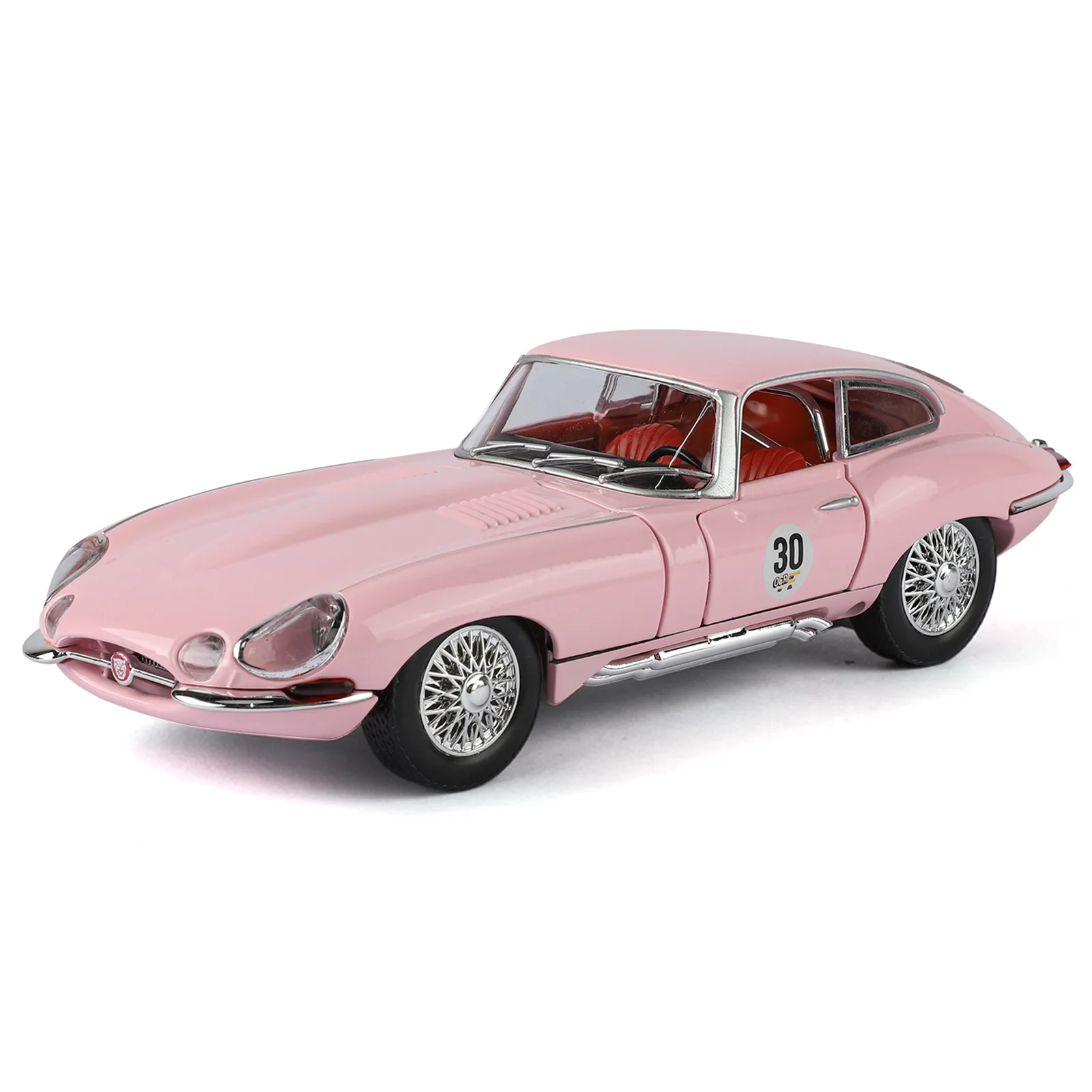 Die-cast 1:24 Scale 1961 Jaguar E-type Classic Car Simulation Alloy Car Model Fan Collection Home Decoration Metal Ornaments