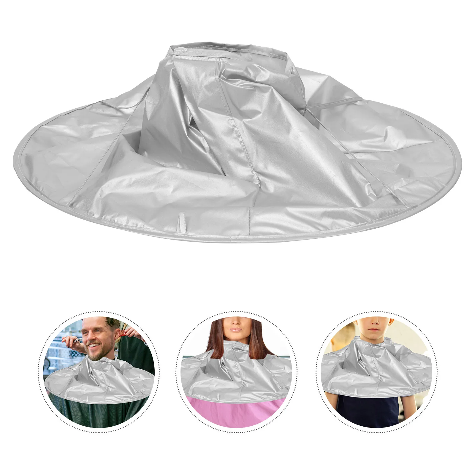 

Folding Hair Cutting Cape Shaving Apron Beard Trimming Catcher Bib Haircut Cape Durable Polyester for Adult Children