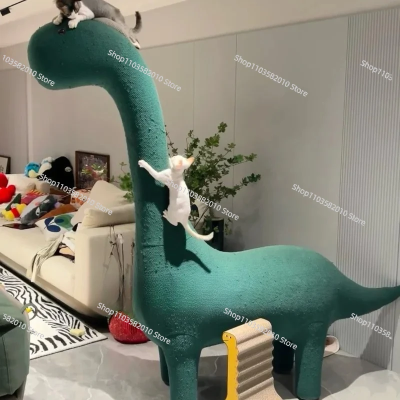 

Home decoration part-time cat climbing frame pure solid wood stable will not fall oversized cat toys