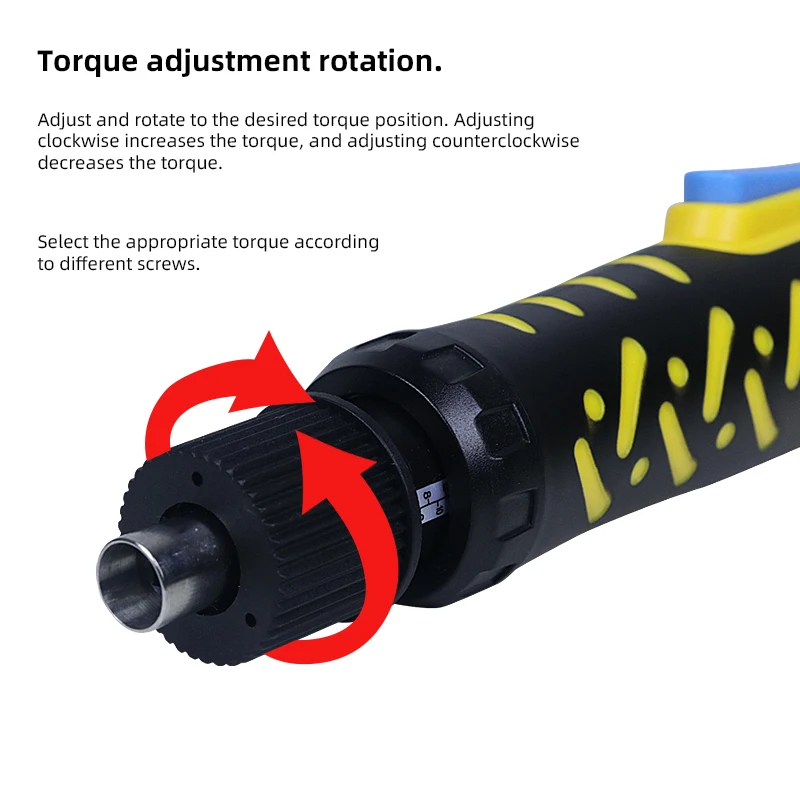 Electric Screwdriver Handheld Cordless with 12V Recharge Lithium Battery Electric Screw Driver Adjustable Torque in Screw Bit