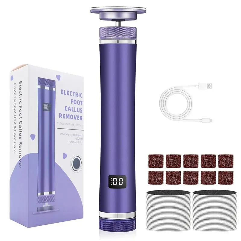 

A56T-Electric Foot Callus Remover Rechargeable Foot File Pedicure Tools For Feet Foot Sander Nail Grinder Tool For Men Women