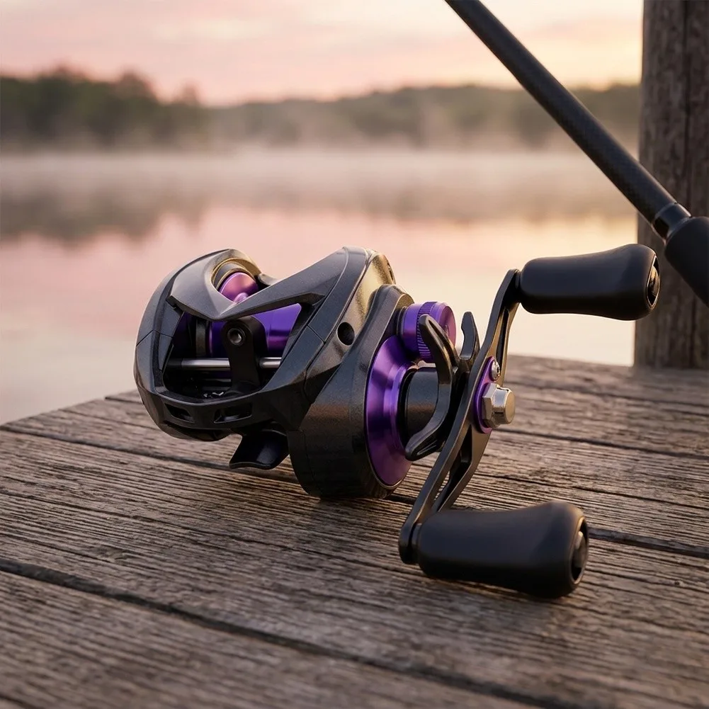 /DC /Electronic /Baitcasting Fishing Reel 7.1:1 Gear Ratio 8kg Max Drag 5+1 BB Anti-Interference System For For Bass Casting Smo