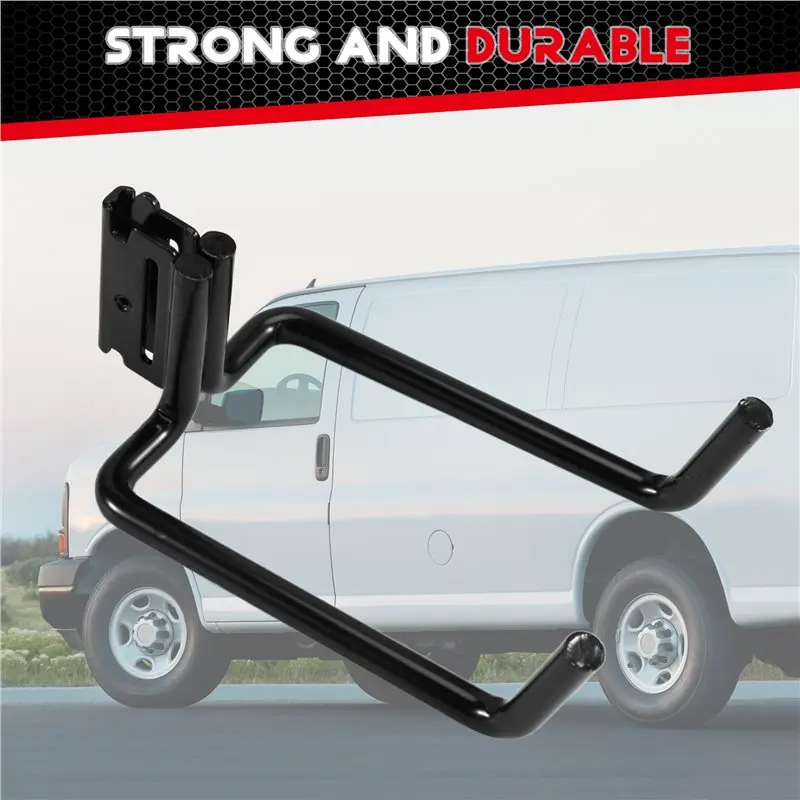 Uchwyt na narzędzia A43T E-Track Heavy Duty, podwójny hak J, akcesoria do przyczep zamkniętych, do przechowywania narzędzi z długimi uchwytami.