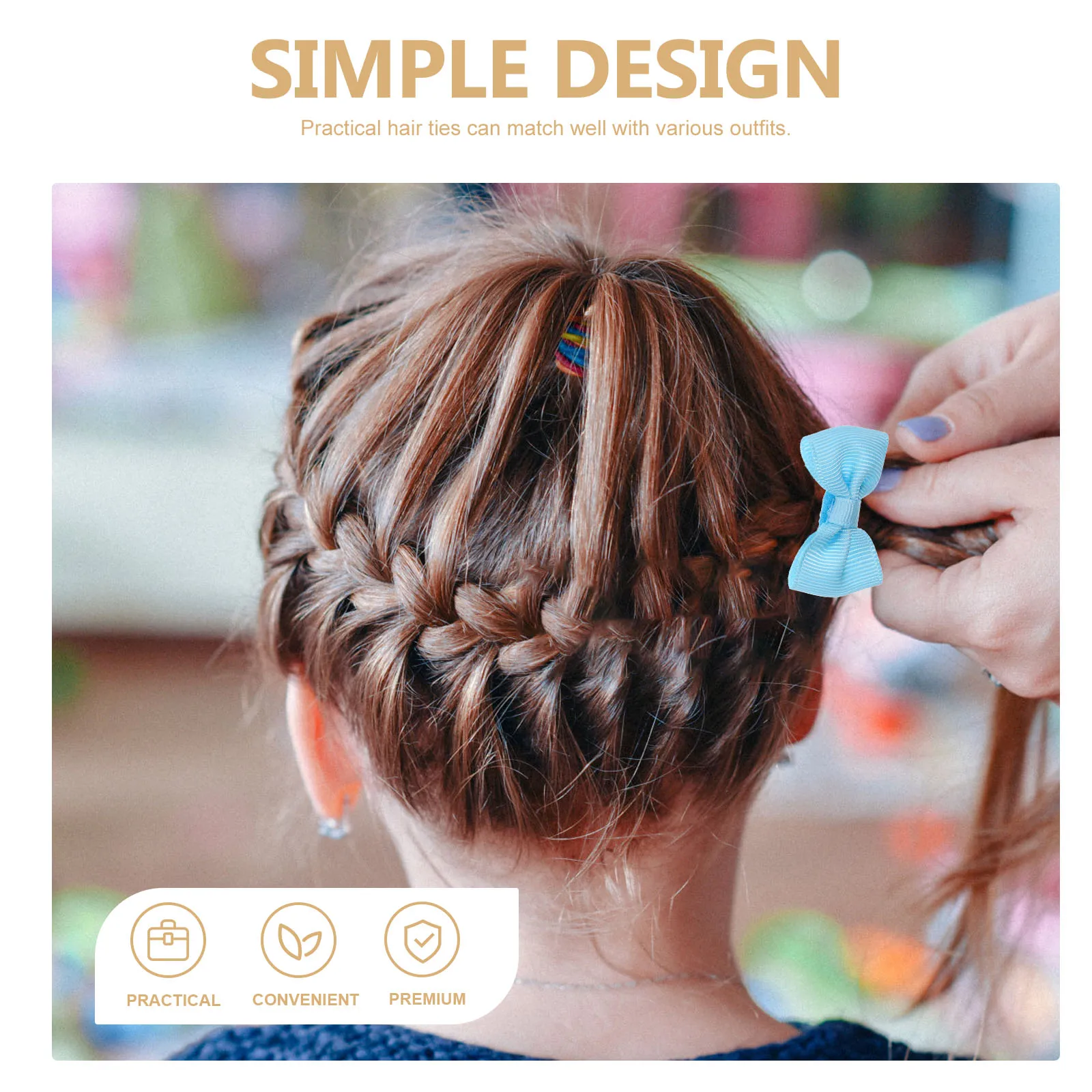 

18 Pcs Linen Bow Elastic Bow Ties Accessories Ponytail Holders Hair Ponytail Holder Elastic Hair Ties Bows Gifts