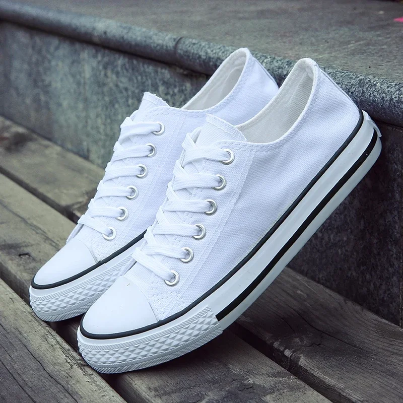 Women Fashion Canvas Shoes for Men Sneakers Casual Sneakers Zapatillas De Deporte Tenis Flats White Black Loafers 2023