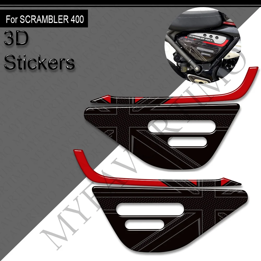 New For Triumph Scrambler 400X 400 X Motorcycle Accessories Tank Pad Side Fuel Kit Fairing Fender Stickers Decals 2024 2025 - Image 5