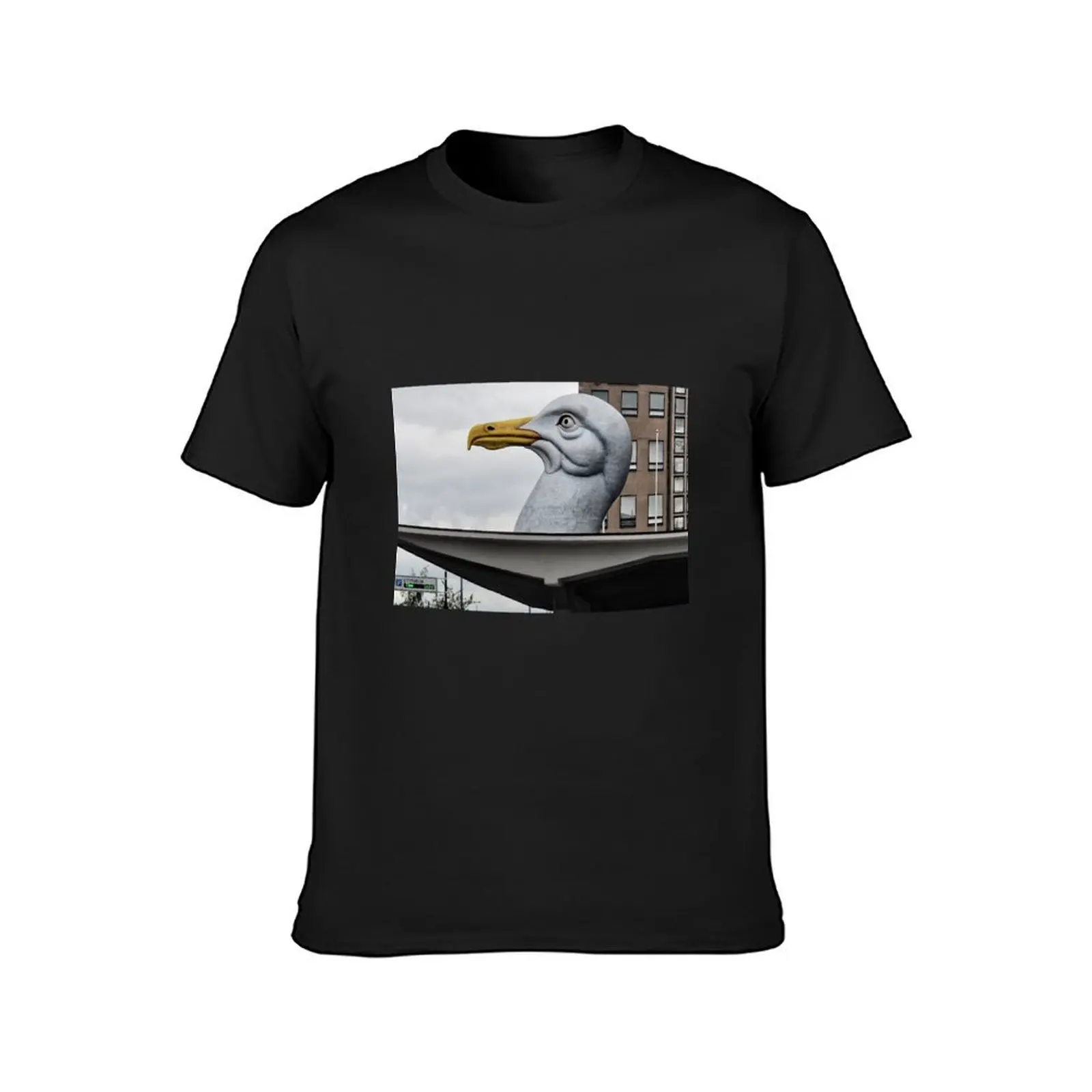 The Helsinki City Gull! T-Shirt Blouse heavyweights graphics Short sleeve tee men