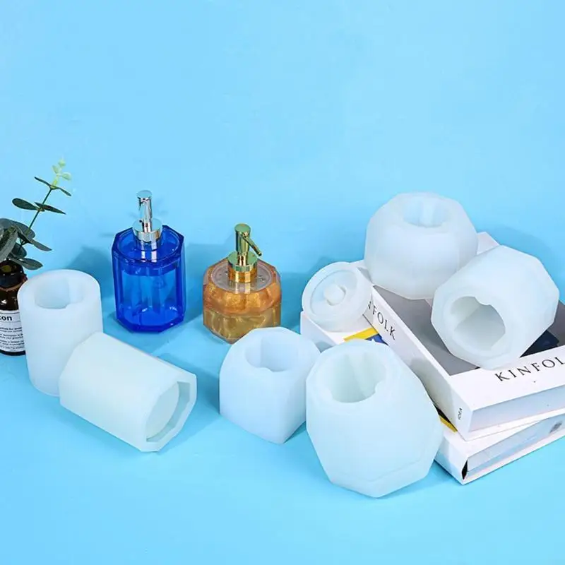 195C Hand Sanitizer Bottle Epoxy Resin Mold DIY Craft Soap Pump Bottle Silicone Mould