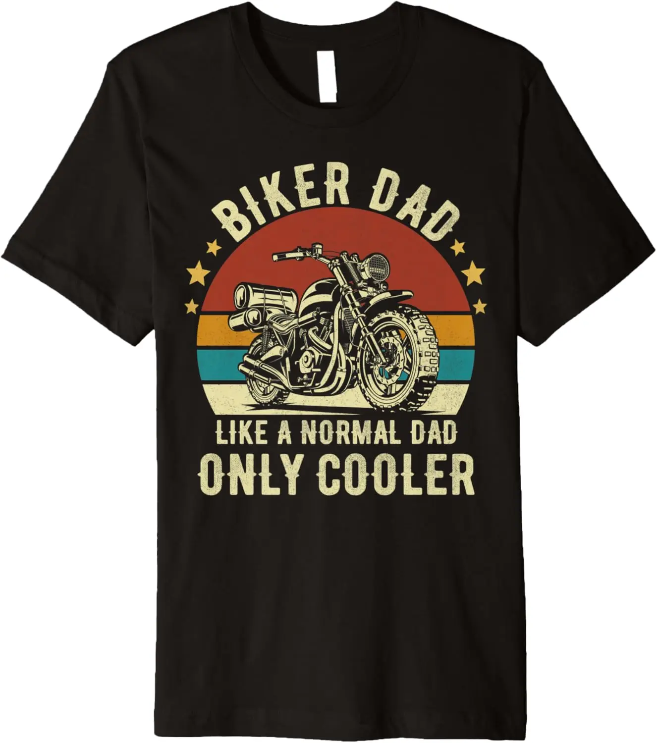 

Mens Motorcycle Lovers Cool Motorcycle Rider Men Biker Dad Premium T-Shirt