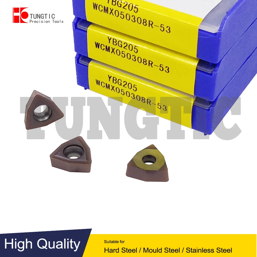 

WCMX050308R-53 YBG205 ZCC Indexable Insert Drills Cutting Carbide Tools WCMX050308