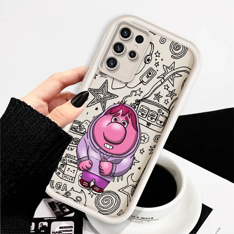 Disney Inside Out 2 Cute For Samsung Note 20 S24 S23 S22 S21 S20 Ultra Plus FE A25 A23 A22 A15 A31 5G Eye Ladder TPU Phone Case