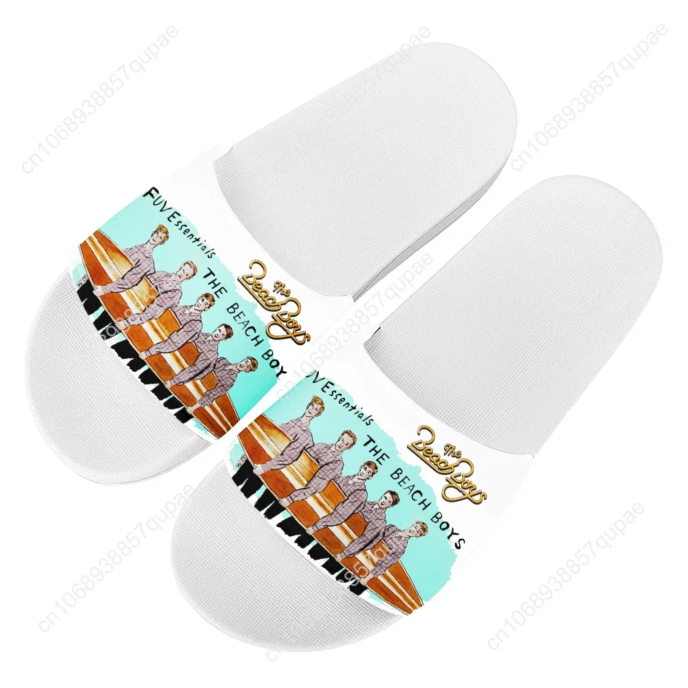 Beach Boys Band Slippers Home Water Shoes Rock Music Men Women Teenagers Beach Pool Sandals High Quality Custom Summer Slipper 2