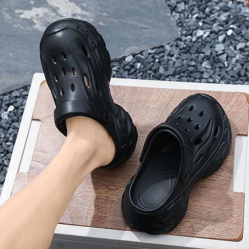 Sommer-Oberbekleidung für Herren und Damen, rutschfeste, geruchshemmende Zehensandalen mit dicker Sohle für Paare, lässige Strandpantoffeln – Detail 13