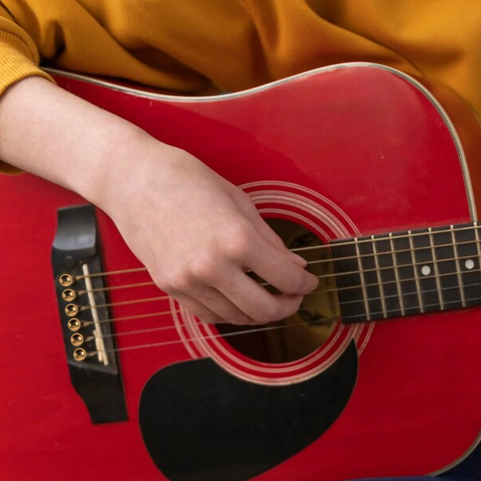 

6 Pcs Guitar String Nails Pins Acoustic Parts Wooden Pegs Accessories Durable Long Lasting Snug Fit For Folk