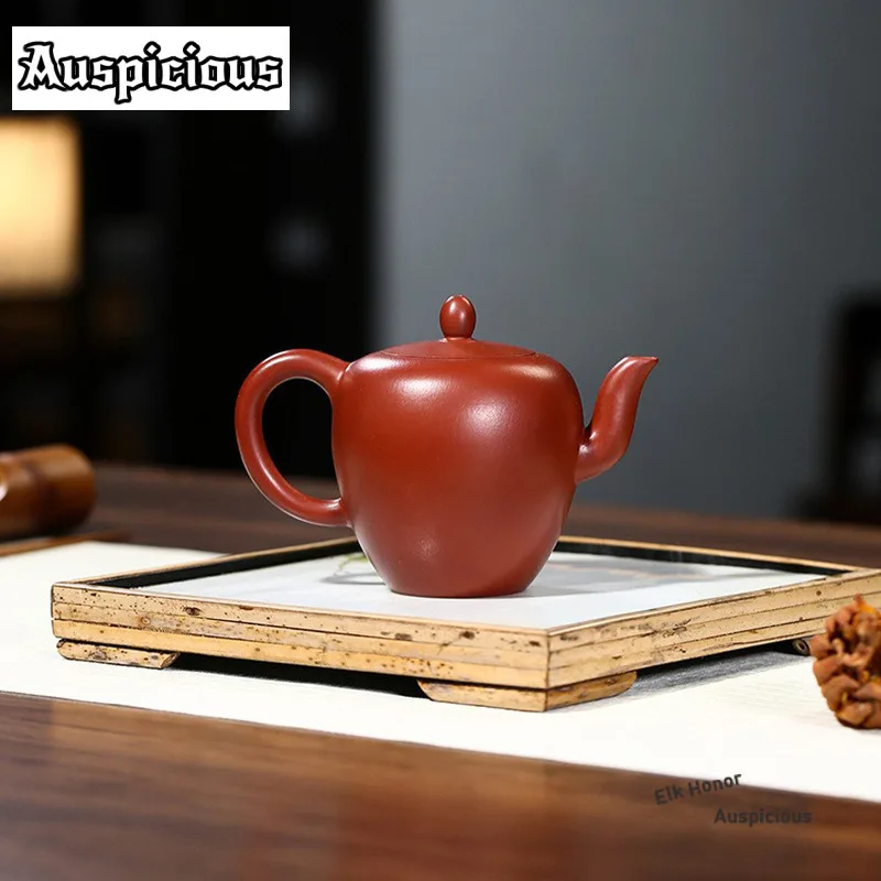 

Элегантные фиолетовые глиняные чайники Исин, красивый горшок ручной работы, чайник из необработанной руды, грязевой чайник с ситечком, чайный сервиз Zisha, украшения, подарки