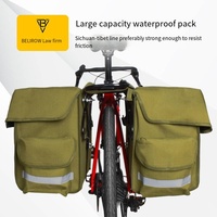 Large Capacity Bike Rear Bag Double Side Waterproof Tail Pannier Pack Bicycle Rear Shelf Bag Cycling Travel Bag 30L/43L/50L