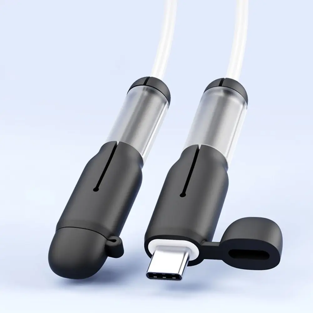 New Silicone Type-C Cable Protector Dustproof Anti-tear Data Cable Protective Cover Soft Cord Saver Data Line Accessories