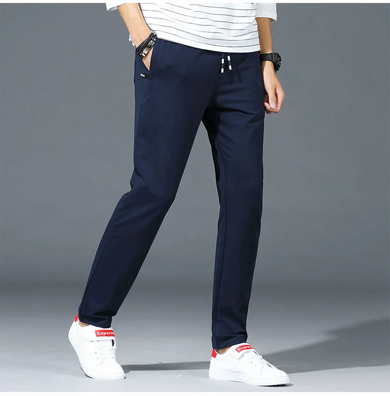 Herbst Hosen Männer Fitness Sportswear Trainingsanzug Elastische Taille Jogginghose Baumwolle Hosen Lose Turnhallen Jogger Track Hosen Herren M-8XL – Detail 14