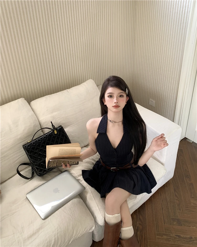 Dresses Womens Ruffle Autumn Winter Wool Layered Ribbed Textured Double-Sided Fluffy Breathable Soft Comfortable Christmas Femme