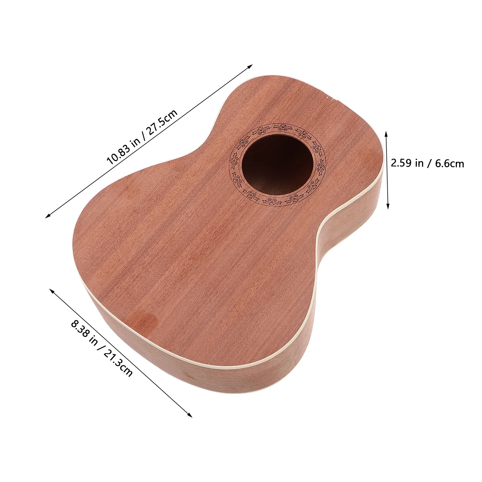 23 Inch Ukulele Building Kit Kids Decoration Wooden Crafting Project Semi-Craft Handmade Metal Children Kids Playthings