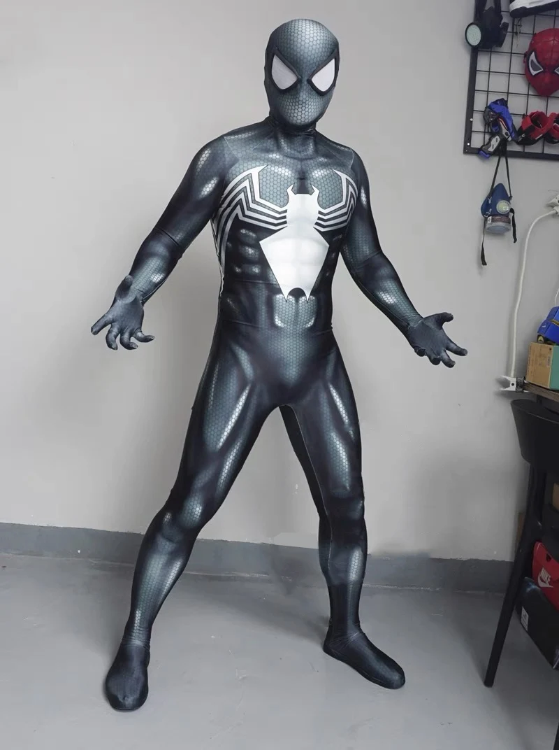 Symbiote Smile Hero Spidercosplay Costume pour adultes, costume de batterie, seconde peau trempée, combinaison de fête, Halloween, Zentai, Venom,