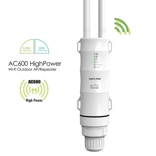 Enrutador WIFI para exteriores/Punto de acceso/Repetidor wifi inalámbrico CPE banda Dual 2,4/5Ghz antena POE de alta potencia 2x7dBi