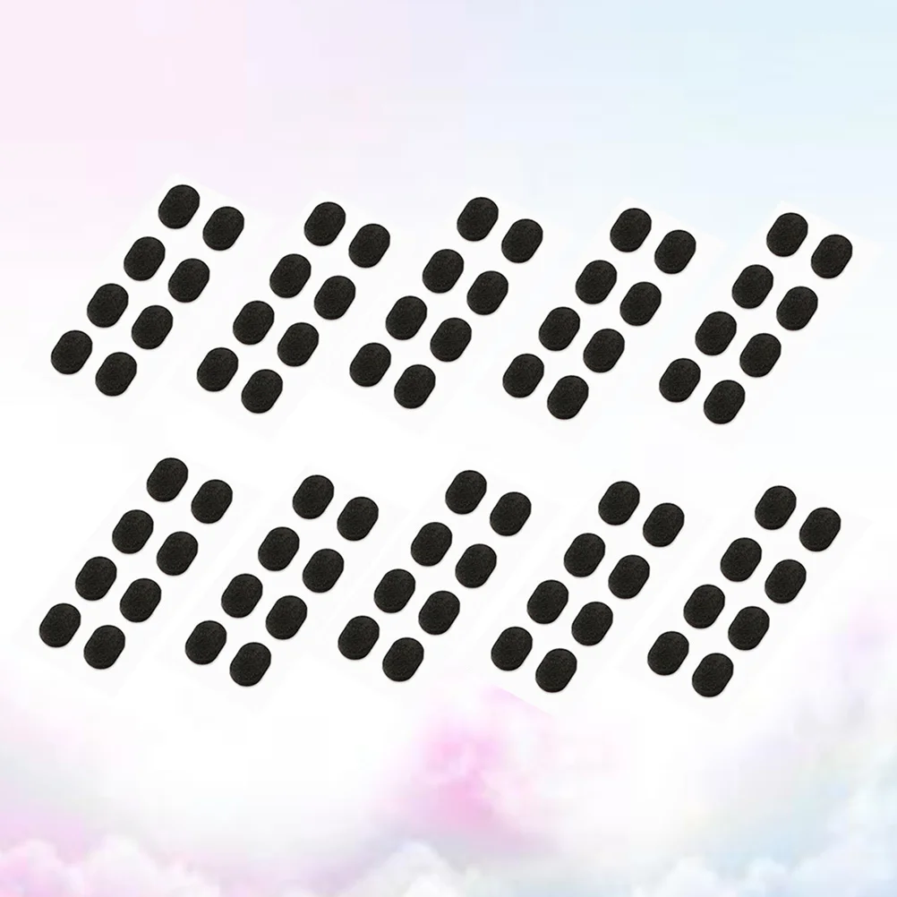 

10Pcs Black 1.5mm Non-Slip Nose Pads Increase Height Sponge Pads for Glasses Eyeglasses Sunglasses Eyewear Anti Slip Lift