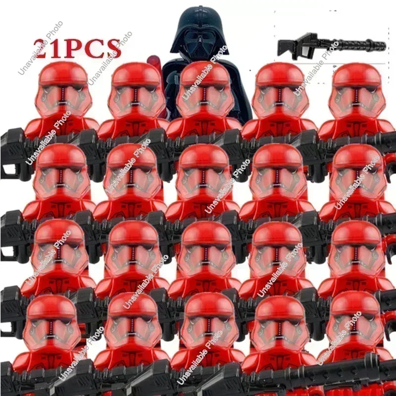 

Hot Toys Star Wars 21Pcs Clone Imperial Snowtroopers 501st Legion Troopers Building Blocks Darth Vader Model Figures Kids Toys