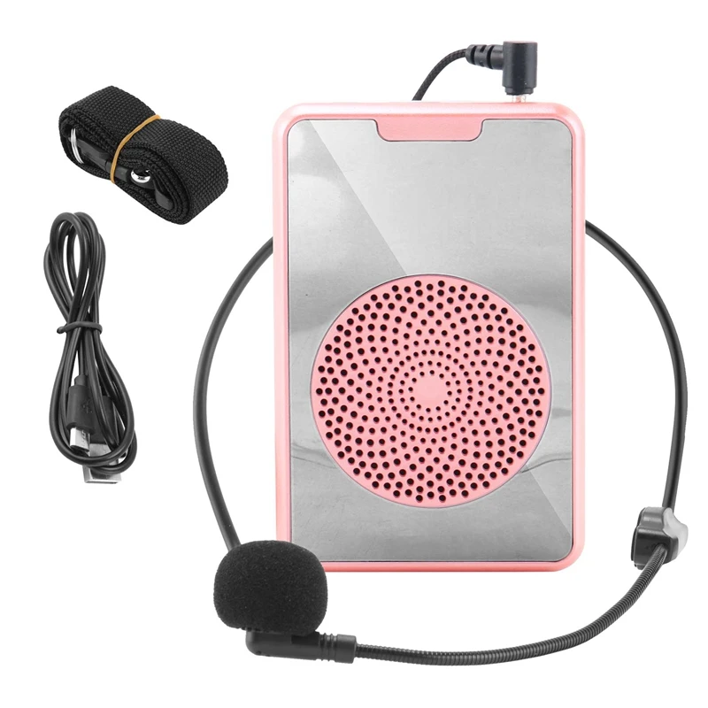 

Portable Voice Amplifier For Teachers With Microphone Headset,Rechargeable Speaker For Training,Tour Guide,Classroom