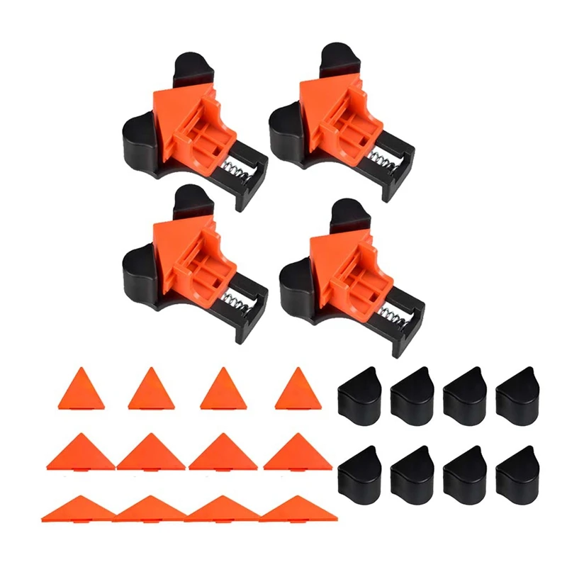 1Set Plastic Fixing Clips Joiner Accessories Quick Clamp Clips For Wood Hand Tools Clamp Rubber Sleeve