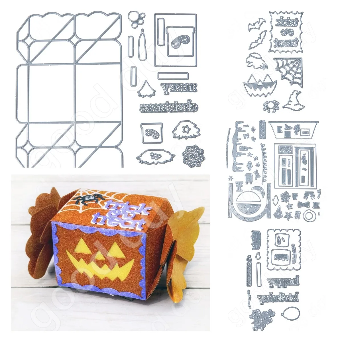 

Halloween Christmas Birthday Twist Candy Box for Diy Scrapbook Paper Journaling Decoration Metal Cutting Dies 2024 Embossing New