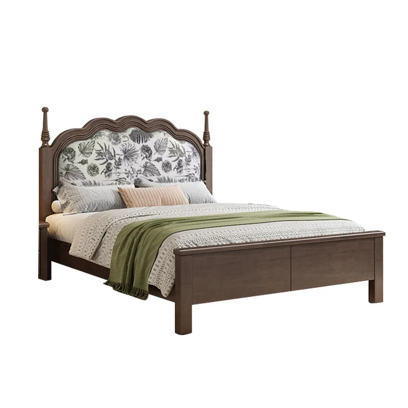 #Best-Selling Designer-Recommended Modern Minimalist Luxury Solid Wood Kid Bed with Upholstered Headboard and Custom Storage