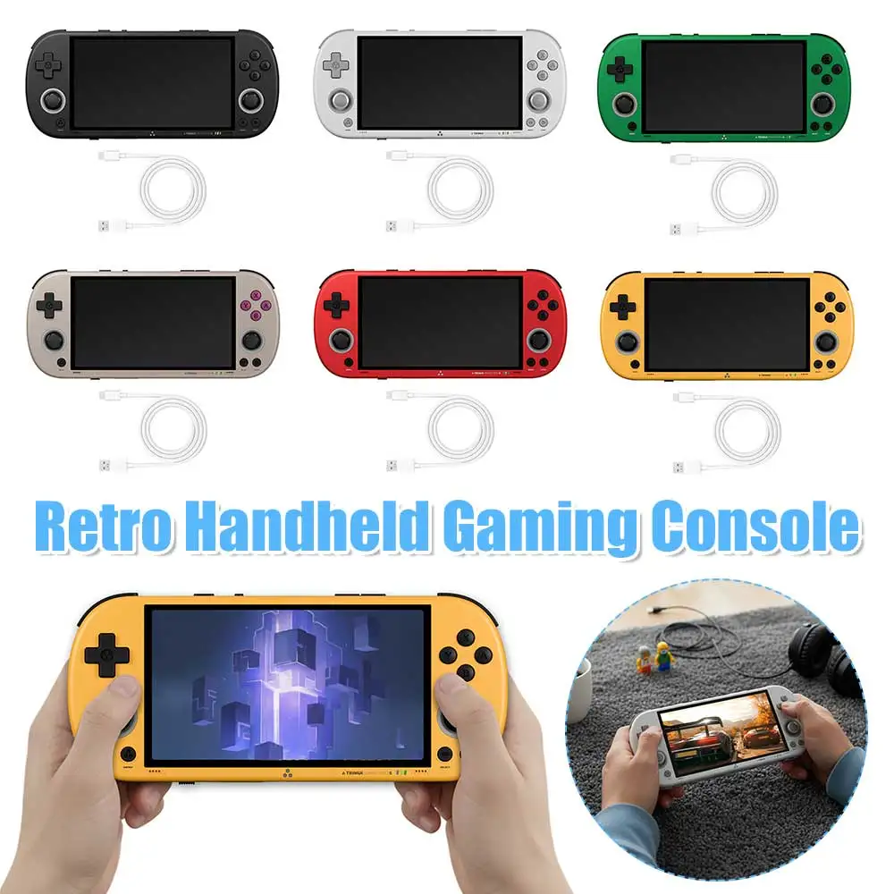 Emulator Portable Console for TrimUI Smart Pro S Handheld Game Players Emulator 4.96 Inch 720p HD IPS Screen Linux System