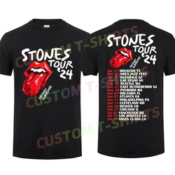 2024 Men T Shirt Casual The Rolling Hackney Diamonds Tour 2024 Stone T-shirt Graphic Summer Sports 100% Cotton S-3XL Cool Tee