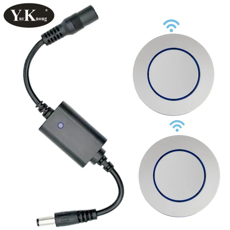 DC Male Female Connector 5V 12V remote switch LED Strip Light wireless on off mini smart home switch 433 ASK Learning Code