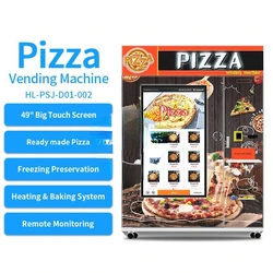 Wholesale Pizza Vending Machine Commercial Outdoor Fully Automatic Fresh Fast Hot Food Pizza Vendor Machine Factory