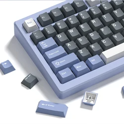 138 Keys Grey Purple PBT Keycaps Cherry Profile Double Shot for Mechanical Gamer Keyboard For GK61 Anne Pro 2 Gateron Switches