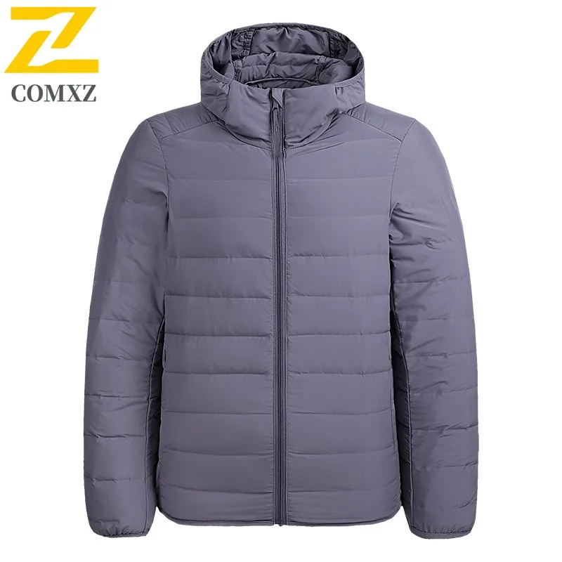 COMXZ Winter Jacket Thick Warm Korean Style Skiing Cotton Padded Jacket Snowy Windproof Comfortable Puffer Jacket Men's Clothing