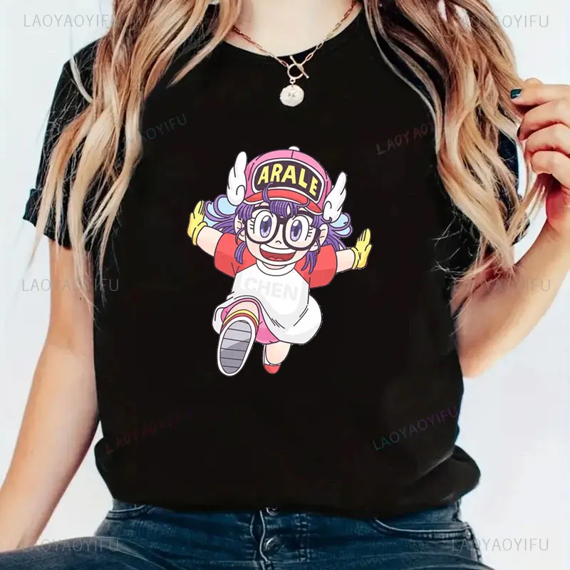 T Shirt Women  Harajuku Unisex Tee Cute Tshirt Arale Norimaki Dr. Slump Tee  Women Clothing