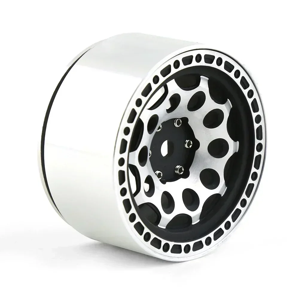 2.2インチ メタルビードロックホイールリム 12スポーク RCクローラーカー Trxs TRX4 TRX6 Axial SCX10 90046 RR10 Wraith用