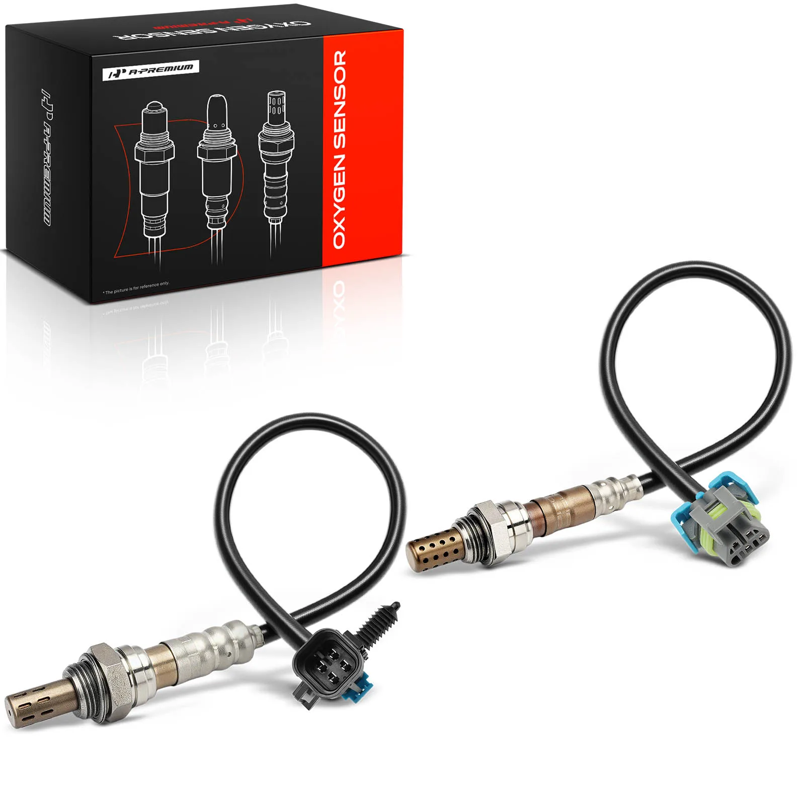 A-Premium 2Pcs Upstream & Downstream O2 Oxygen Sensors for Chevrolet Equinox 2010-2014 Malibu 2008-2010 GMC Terrain 2010-2014