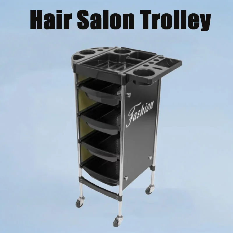 

Salon Storage Rack, Modern Simple Multi-layer Cart, Hair Salon Finishing Organizer, Styling Trolley Shelving Unit