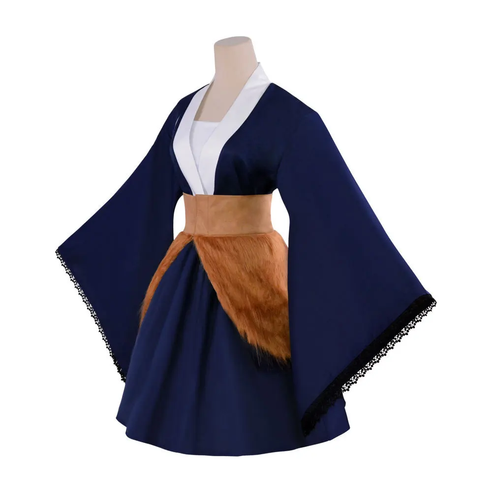 Kostium Cosplay Yukata na Halloween, Strój Pokojówki, Spódnica, Kimono, Ubrania Cosplay Anime dla Dziewcząt, Ubrania Szkolne